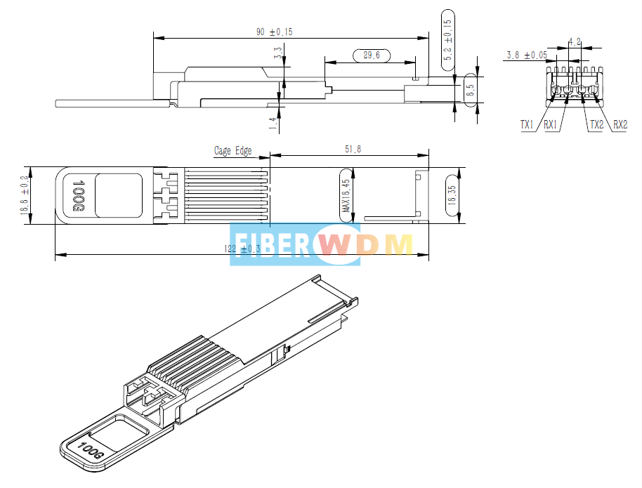 100G QSFP28 DWDM