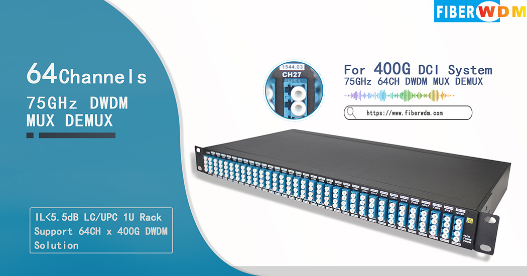 64CH AWG DWDM MUX