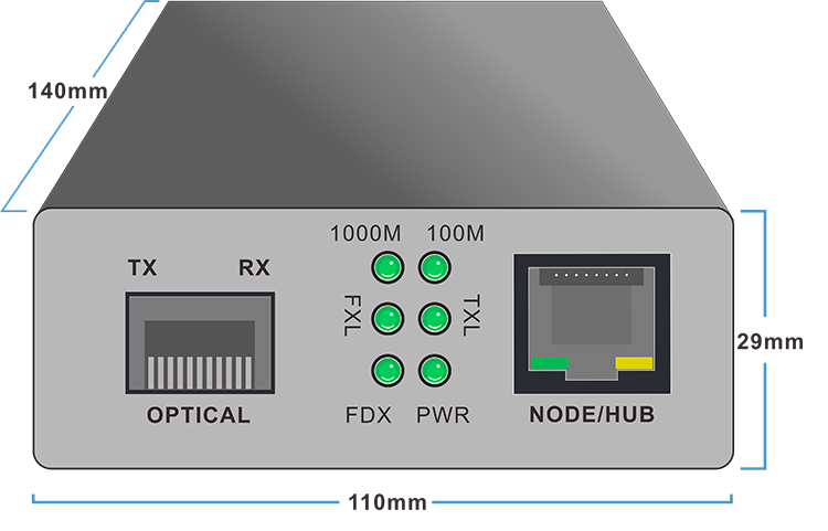 1000M External Media Converter