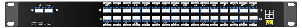 150Ghz 32CH DWDM MUX DEMUX
