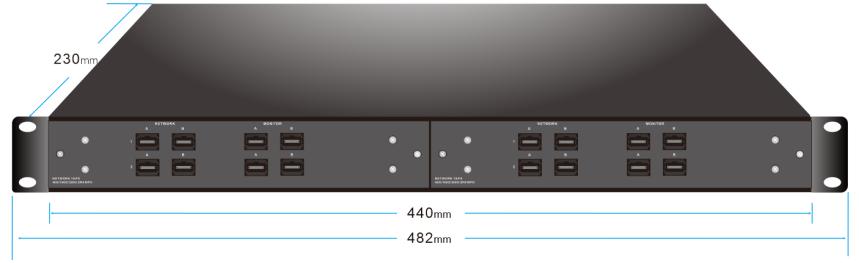 1U 2slot for Plug-in Module 19” Rack
