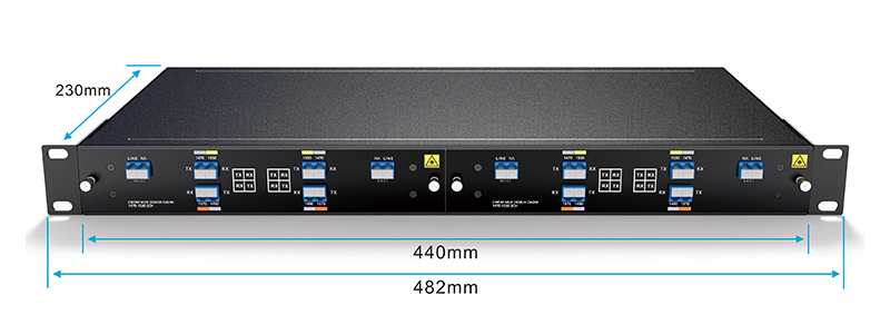 2-Slot 1U Rack for LGX BOX