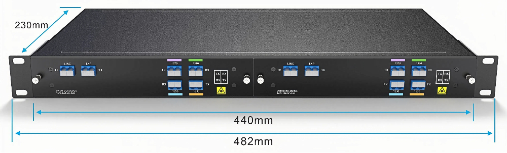 2-Slot 1U Rack for LGX BOX