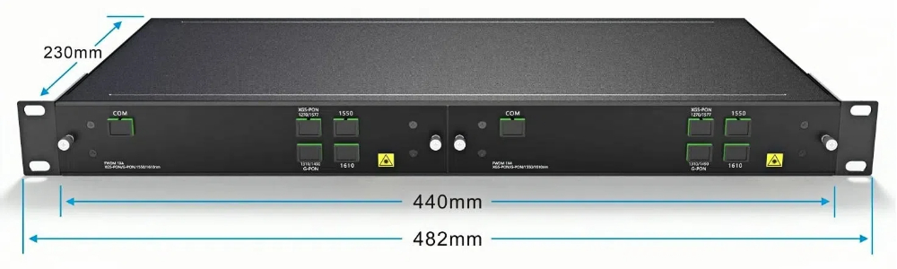 1U Rack for Holding up two LGX Box