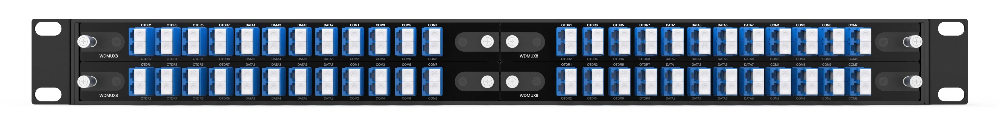 4slos 1U Rack for holding 4pcs LGX Module, up to 32ch WDMUX
