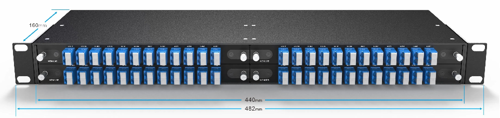 4slots 1U Rack for holding LGX Module