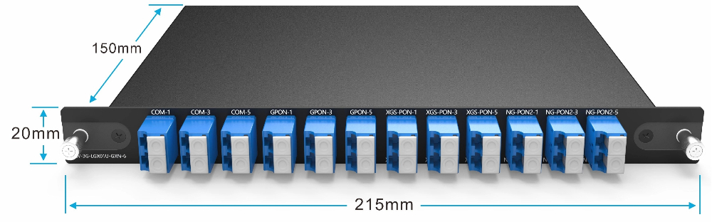 6x3CH WDM Plug-in LGX Box