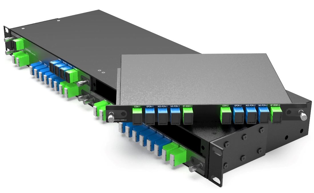 4CH WDM LGX BOX Plug in 4-Slot 1U Rack