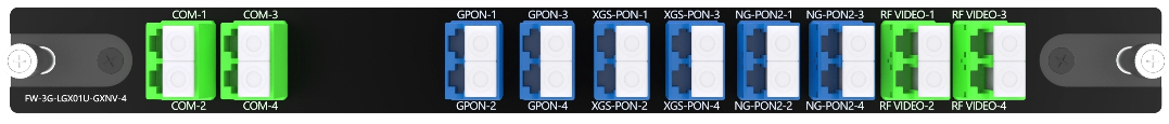 4X4CH WDM GPON XGS-PON NG-PON2 And RF Video