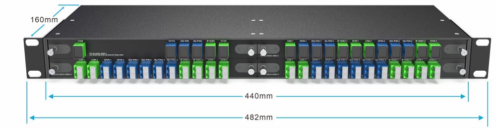 4-Slot 1U Rack for LGX BOX