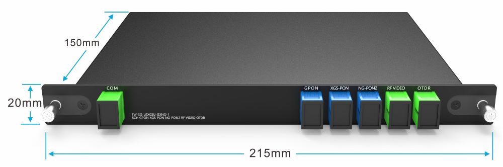 5CH WDM OTDR Plug in 4-Slot 1U Rack
