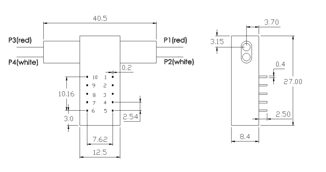 Full 2x2 Mechanical Optical Switch