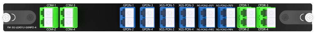 4X4CH WDM GPON XGS-PON NG-PON2 And OTDR