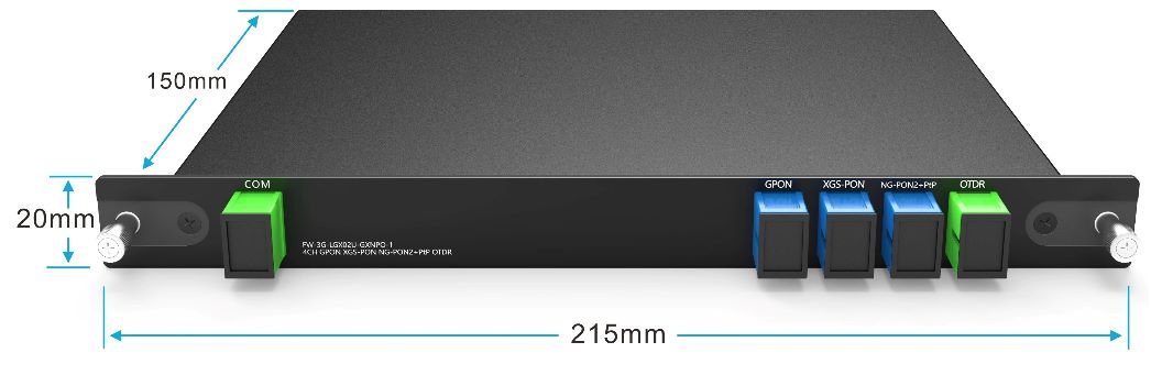 4CH WDM OTDR Plug in 4-Slot 1U Rack