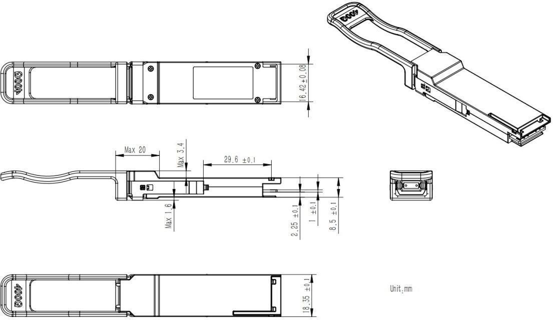 QSFP112 400G BASE-SR4