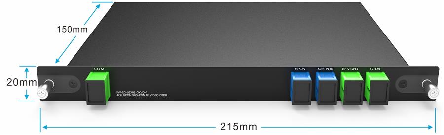 4CH WDM GPON XGS-PON RF Video And OTDR Plug-in LGX Box