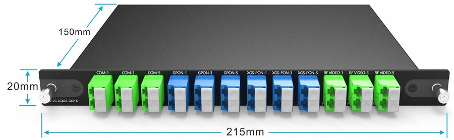 3CH WDM GPON XGS-PON And RF Video