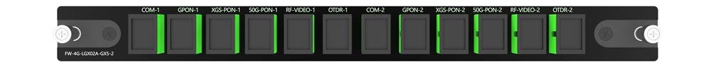 2X5CH WDM GPON XGS-PON 50G-PON RF Video And OTDR
