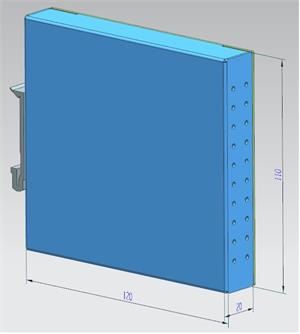 PLC 2.0MM 1.0M Fiber DIN Mounting Box