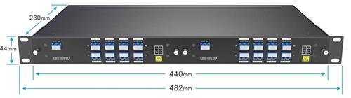 Single Fiber 8CH 16Waves DWDM Mux/ Demux