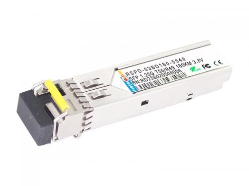China SFP 1.25G TX 1550 RX 1490 CWDM 180KM DDM Optical Transceiver
