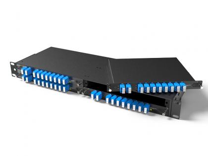 8ch 100G DWDM MUX DEMUX dual fiber