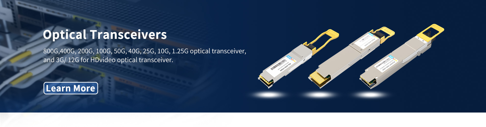 جهاز إرسال واستقبال ضوئي SFP بسرعة 155 ميجابت في الثانية، نطاق تردد 1270-1610 نانومتر، مدى 120 كيلومترًا، بتقنية DDM